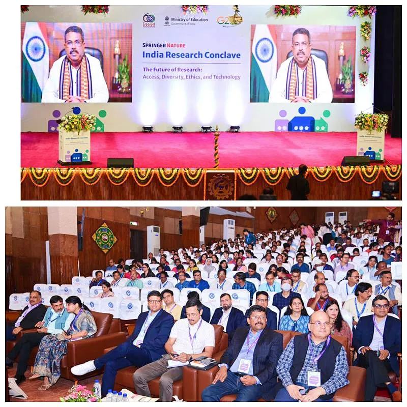 The inaugural address and audience at the Springer Nature India Research Conclave, on the theme 'The Future of Research: Access, Diversity, Ethics, and Technology'.